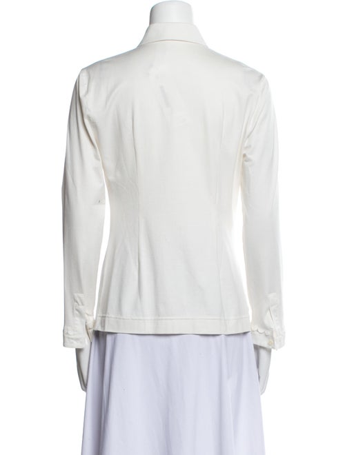 Akris Punto Long Sleeve Button-Up Top
