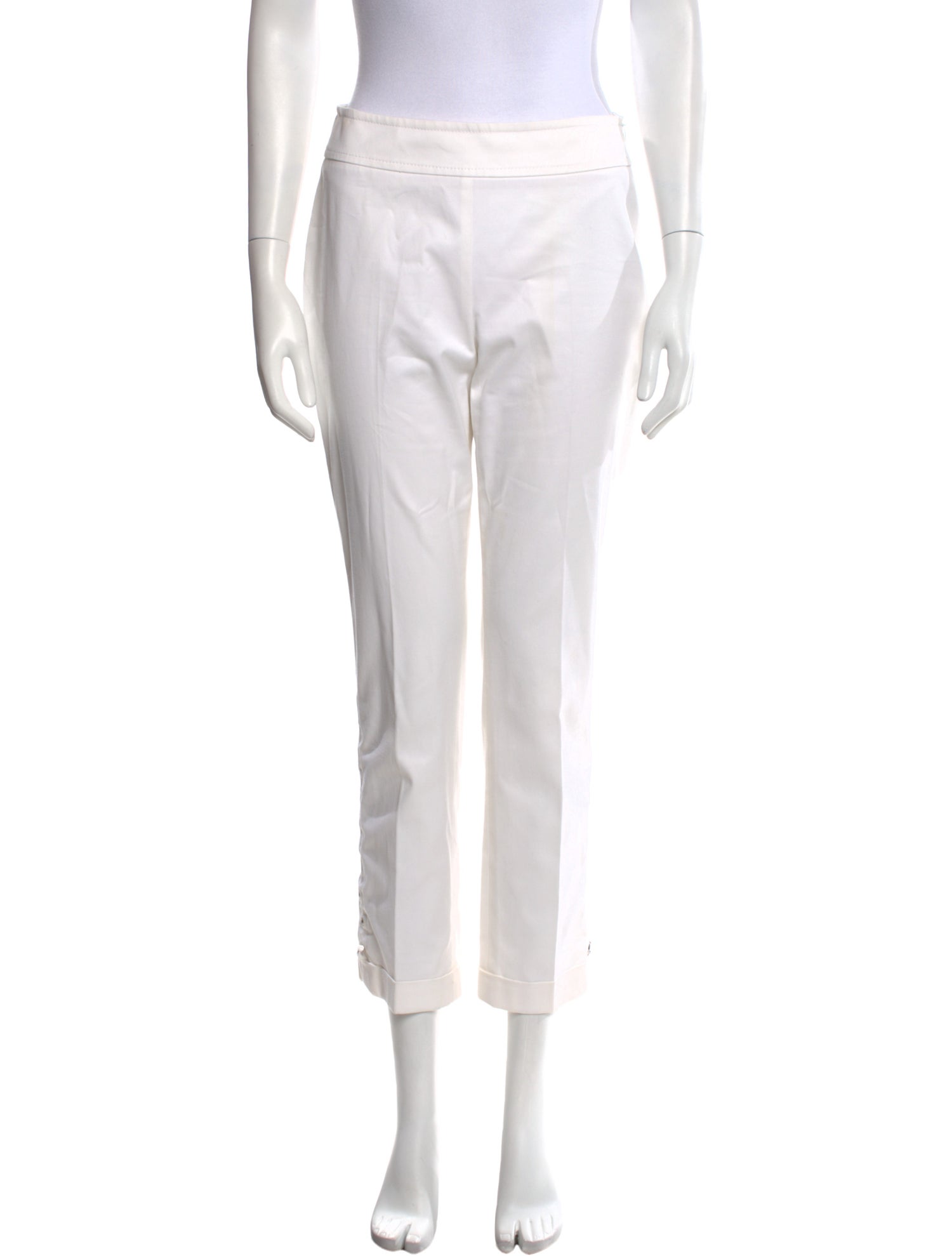 Akris Punto Virgin Wool Straight Leg Pants