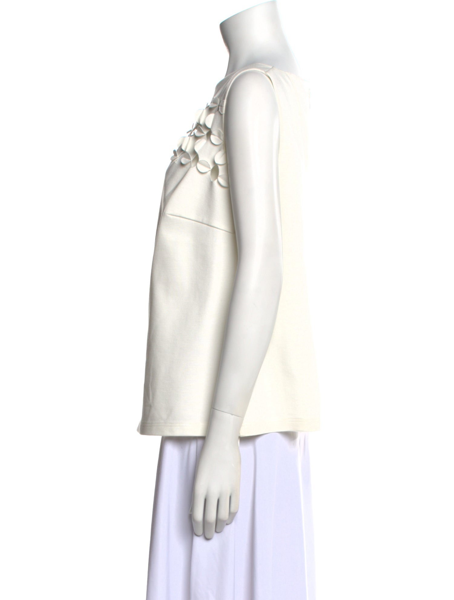 Akris Punto Bateau Neckline Sleeveless Blouse