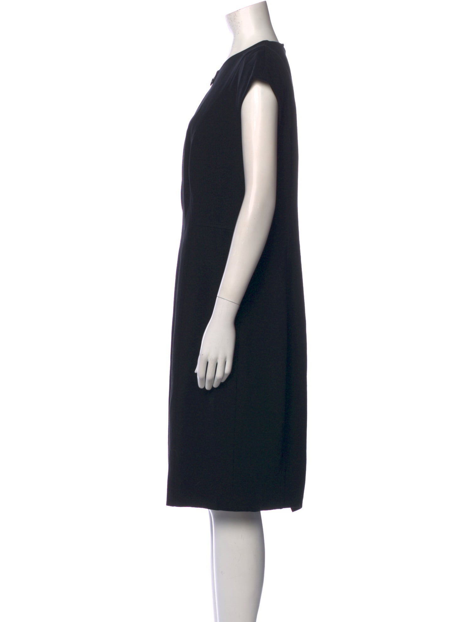 Akris Punto Crew Neck Knee-Length Dress