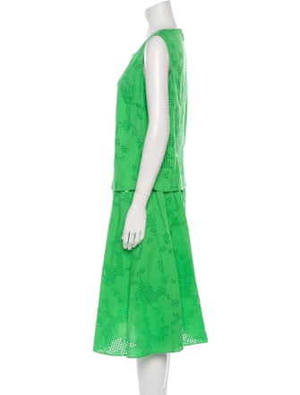 Akris Punto Lace Pattern Skirt Set