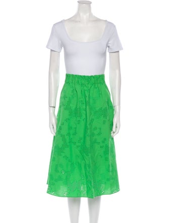 Akris Punto Lace Pattern Skirt Set