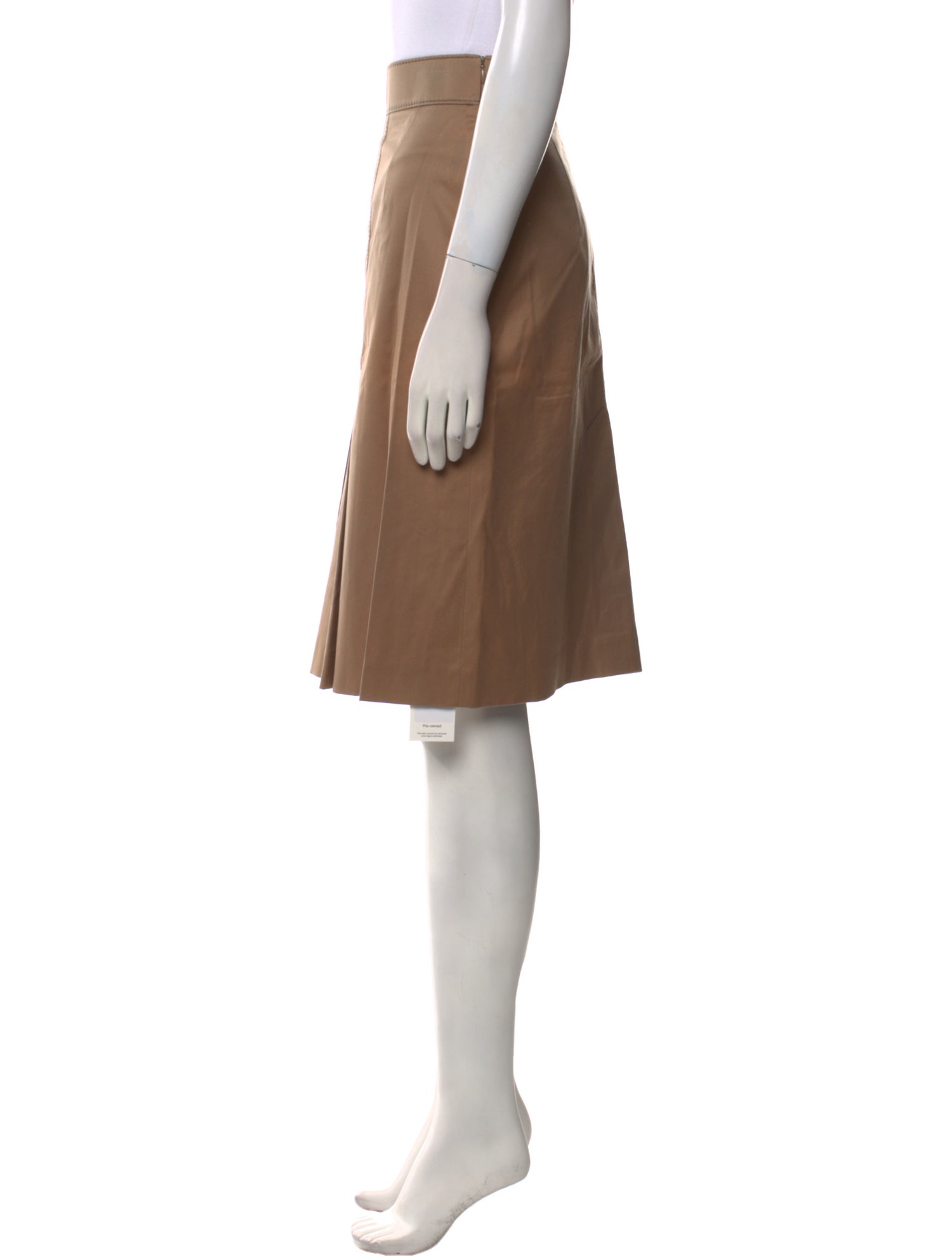 Akris Punto Pleated Accents Knee-Length Skirt