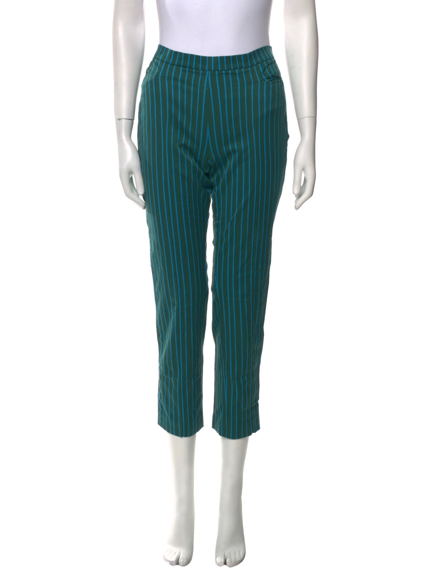 Akris Punto Striped Straight Leg Pants