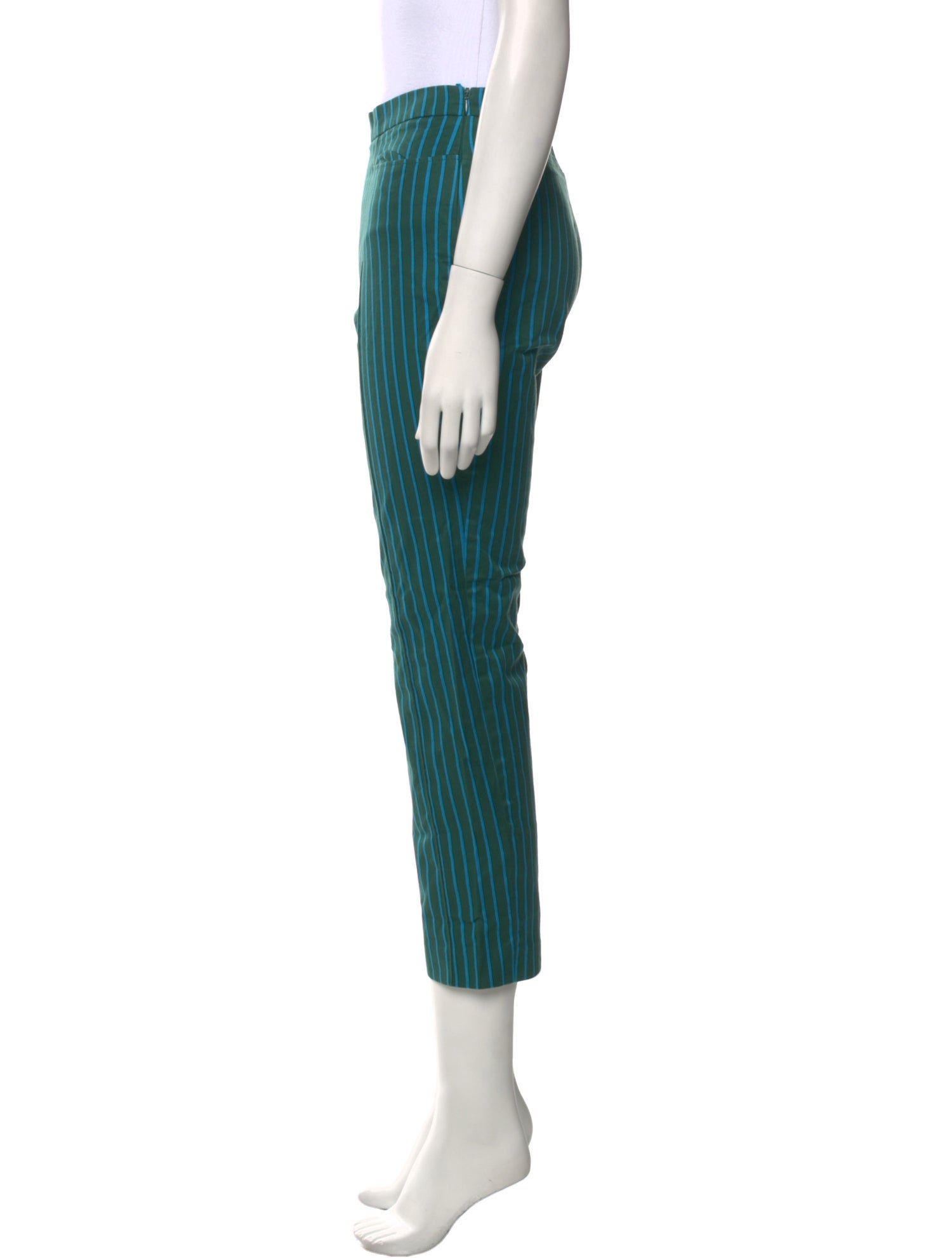 Akris Punto Striped Straight Leg Pants