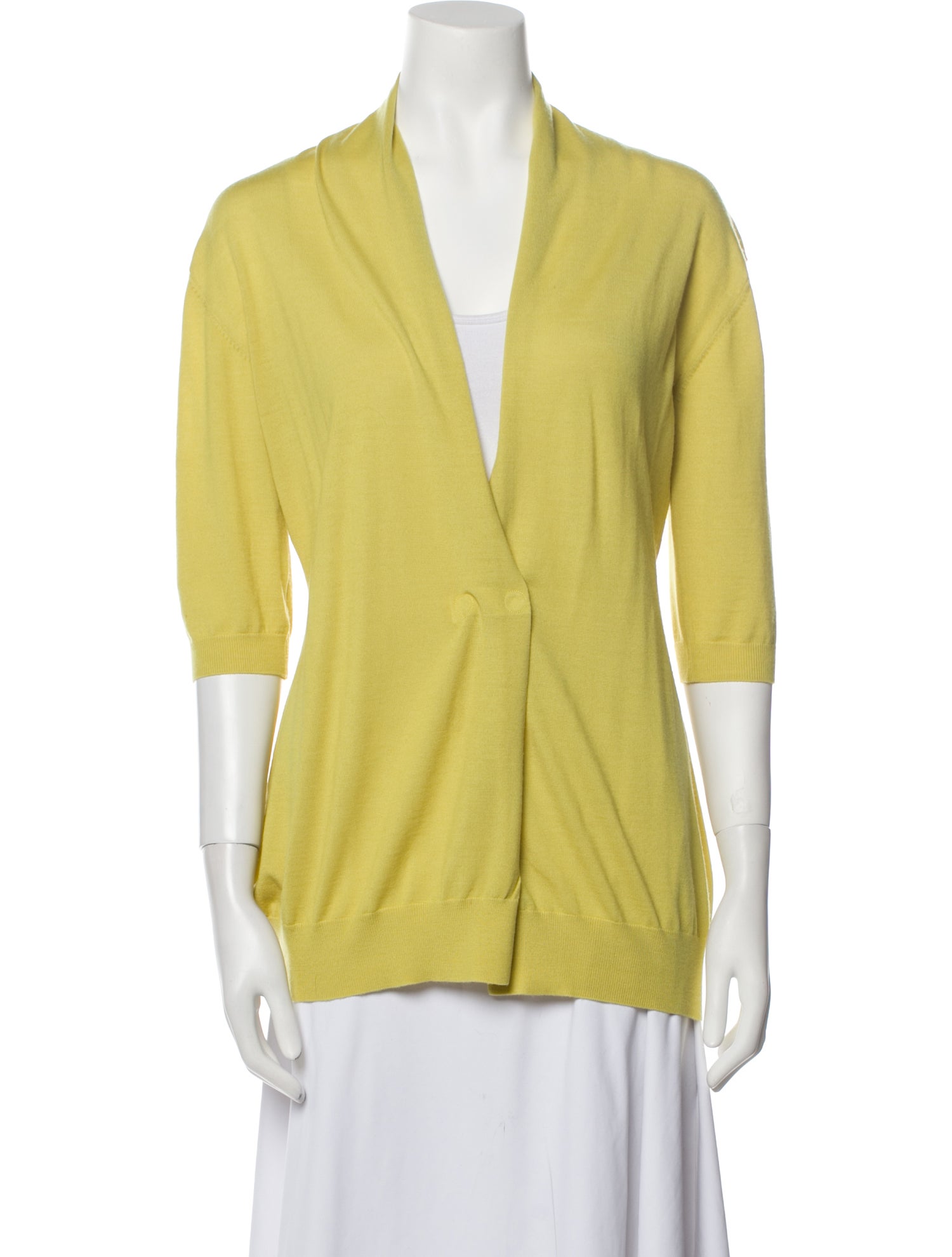 Akris Punto Wool Plunge Neckline Sweater