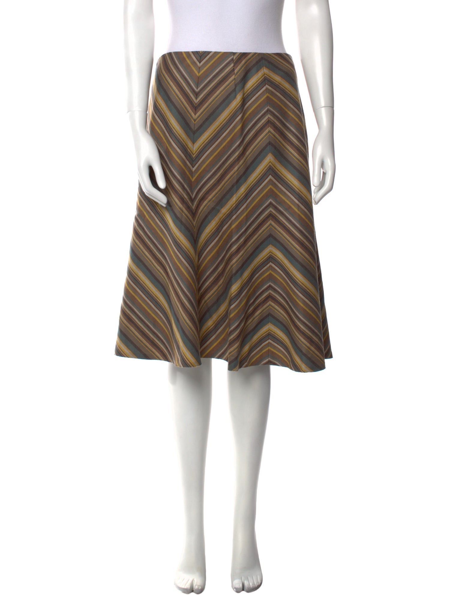 Akris Punto Wool Knee-Length Skirt