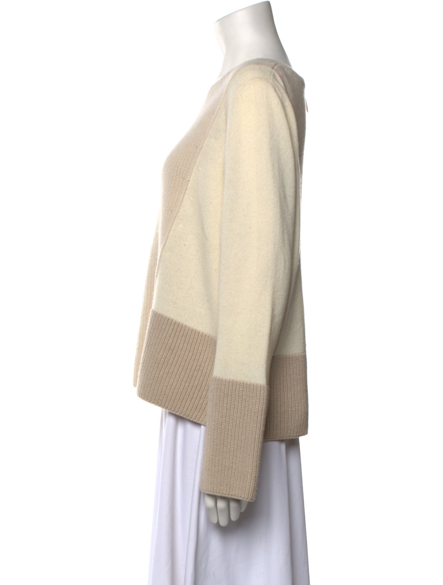 Akris Punto Wool Colorblock Pattern Sweater