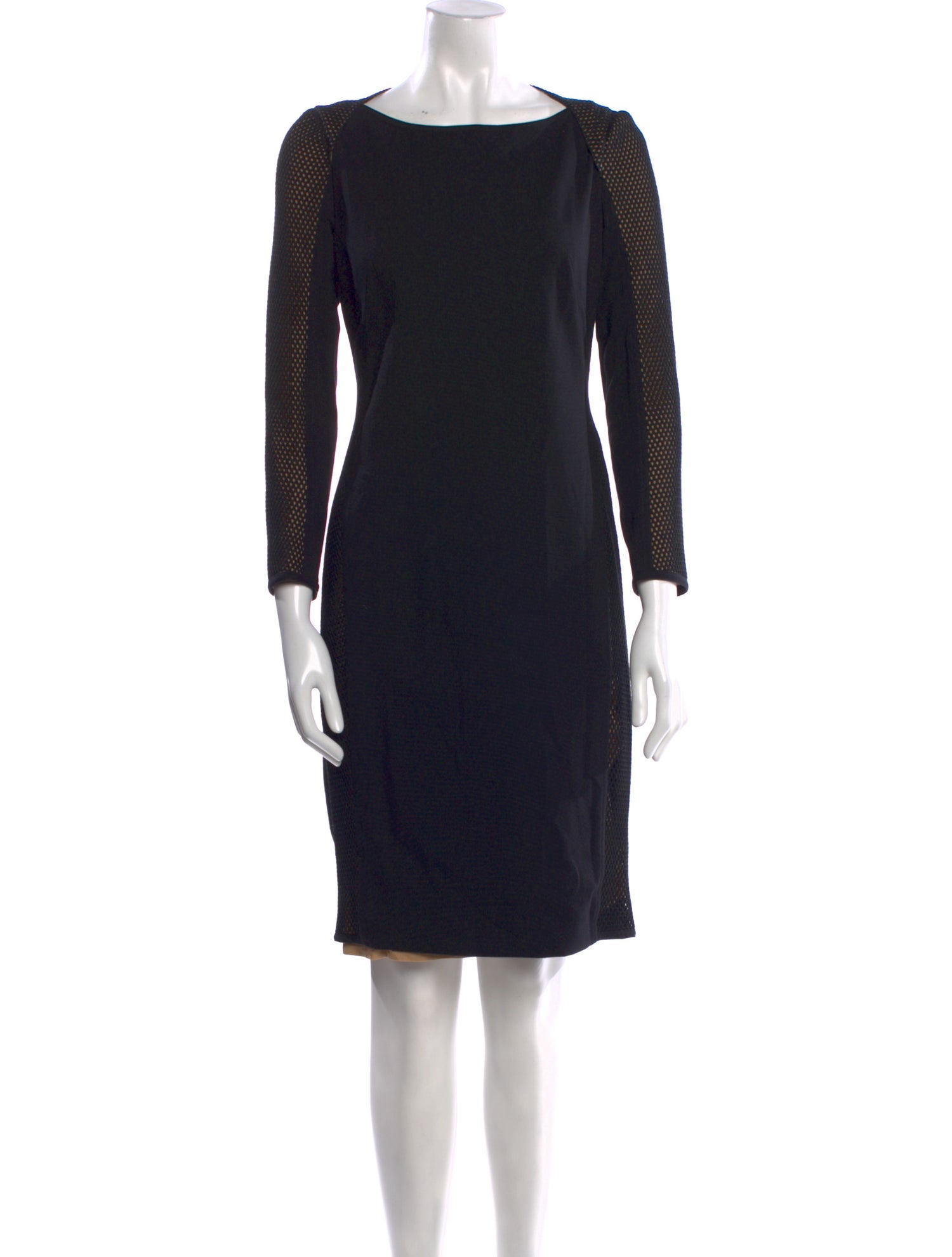 Akris Punto Bateau Neckline Knee-Length Dress