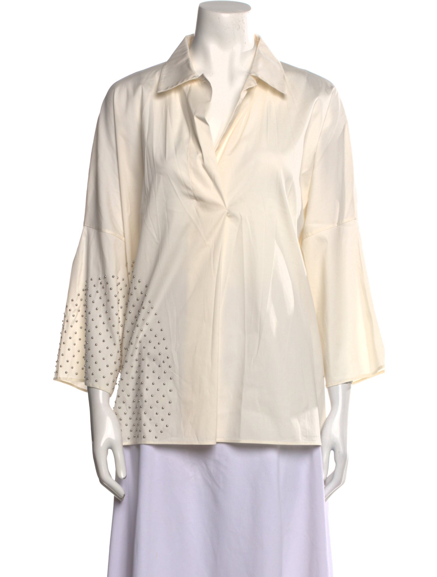Akris Punto Three-Quarter Sleeve Blouse