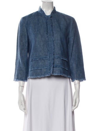 Akris Punto Linen Denim Jacket