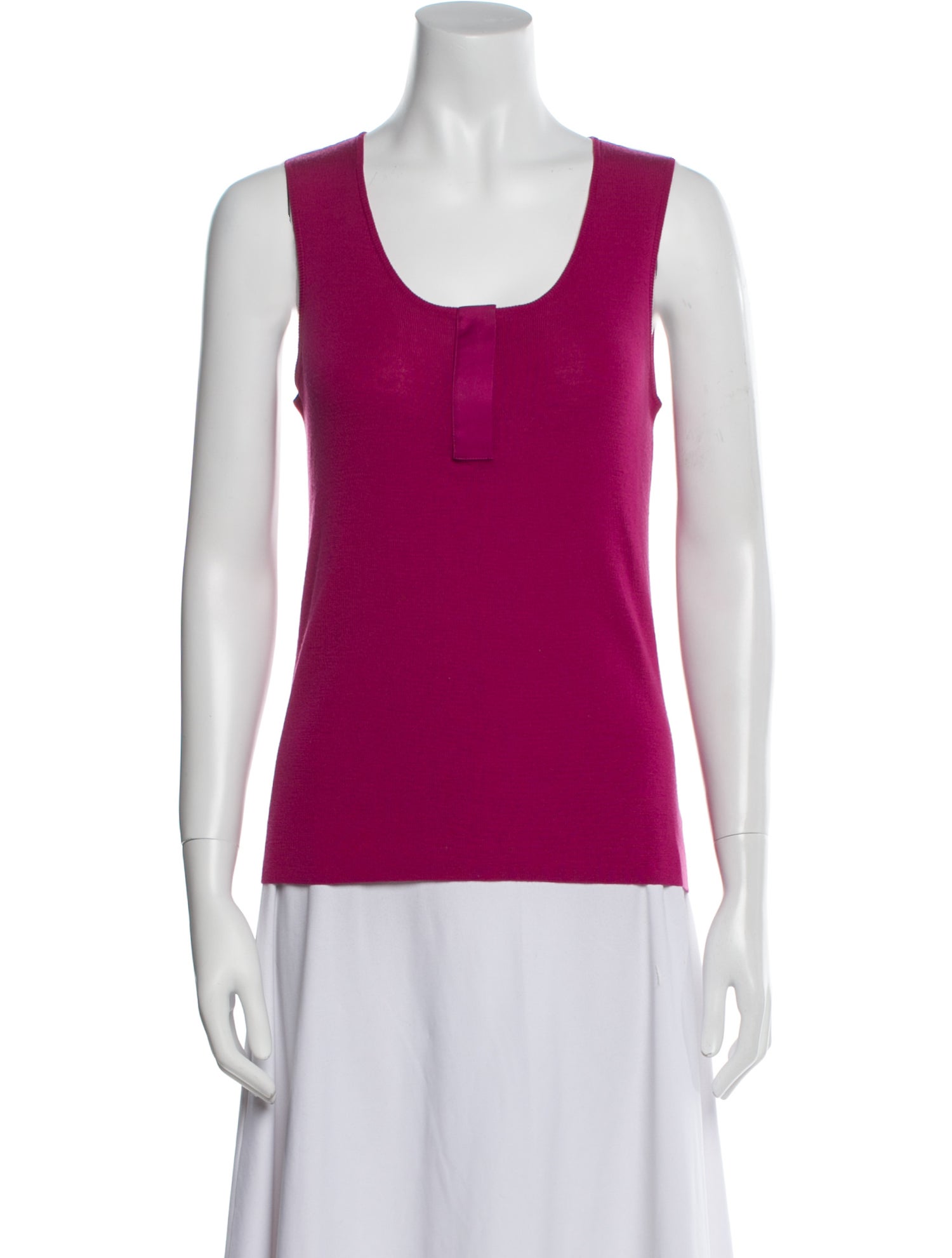 Akris Punto Wool Scoop Neck Top