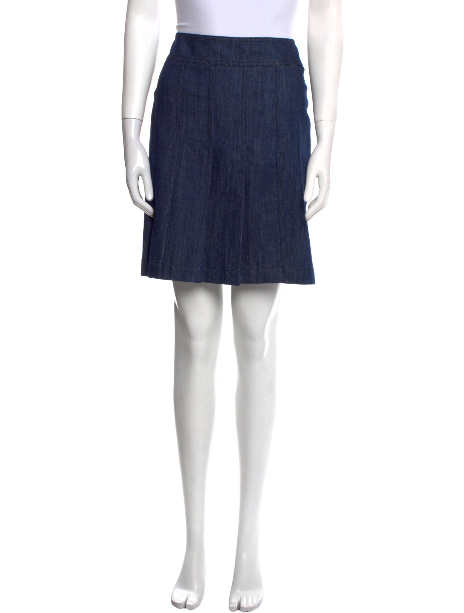 Akris Punto Pleated Accents Mini Skirt