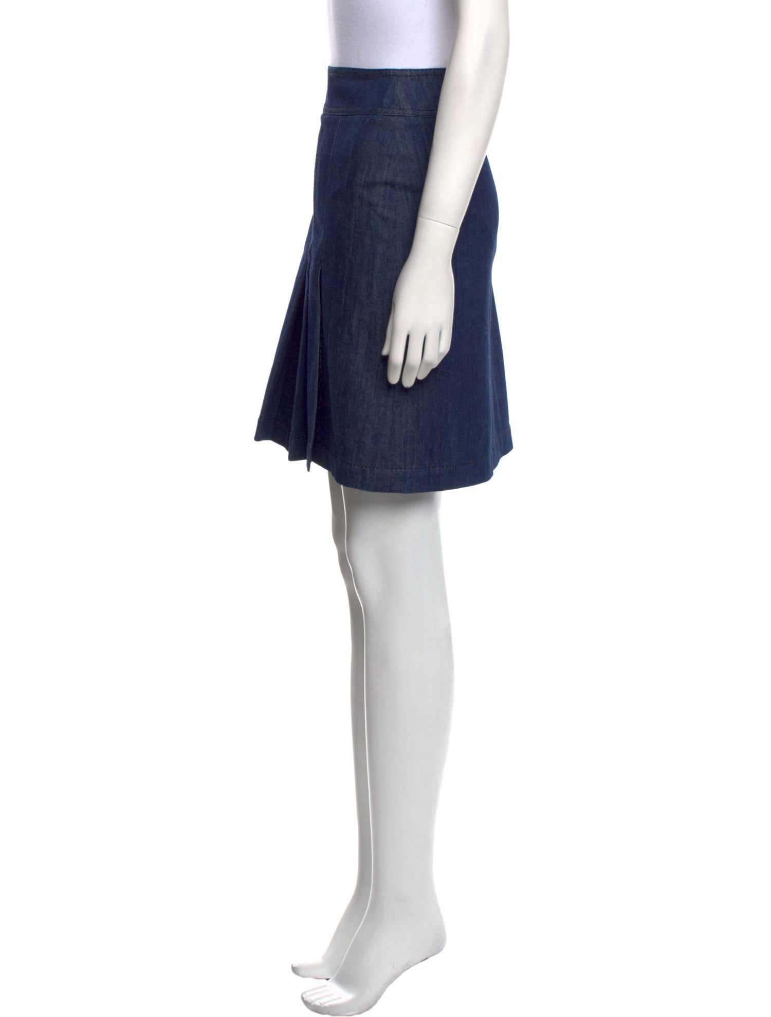Akris Punto Pleated Accents Mini Skirt
