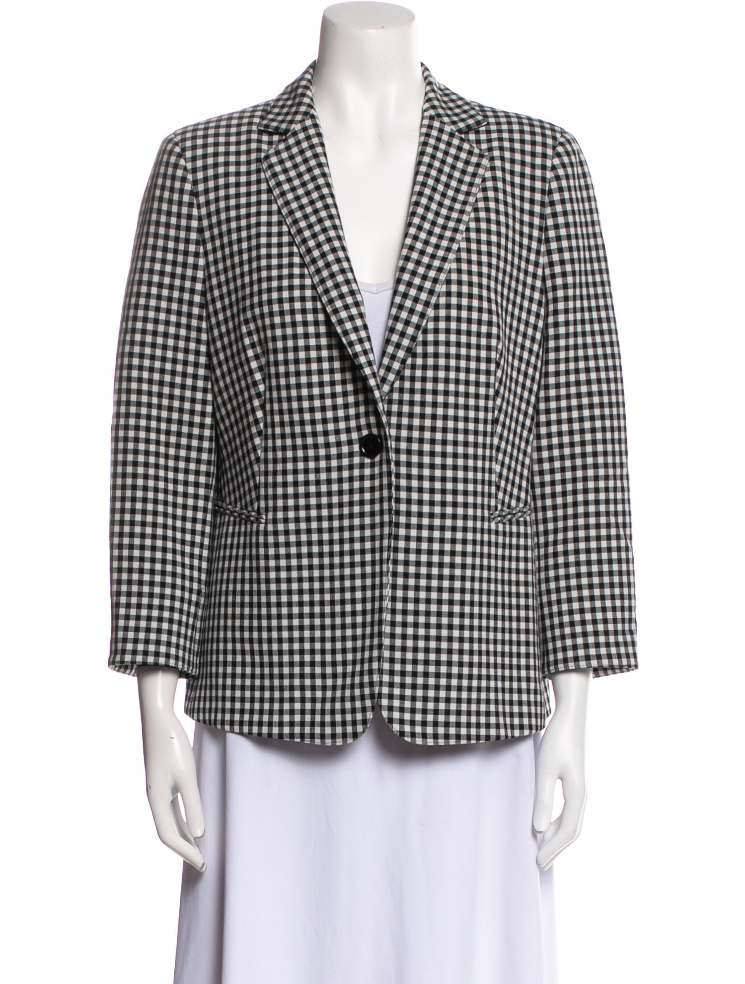Akris Punto Plaid Print Blazer