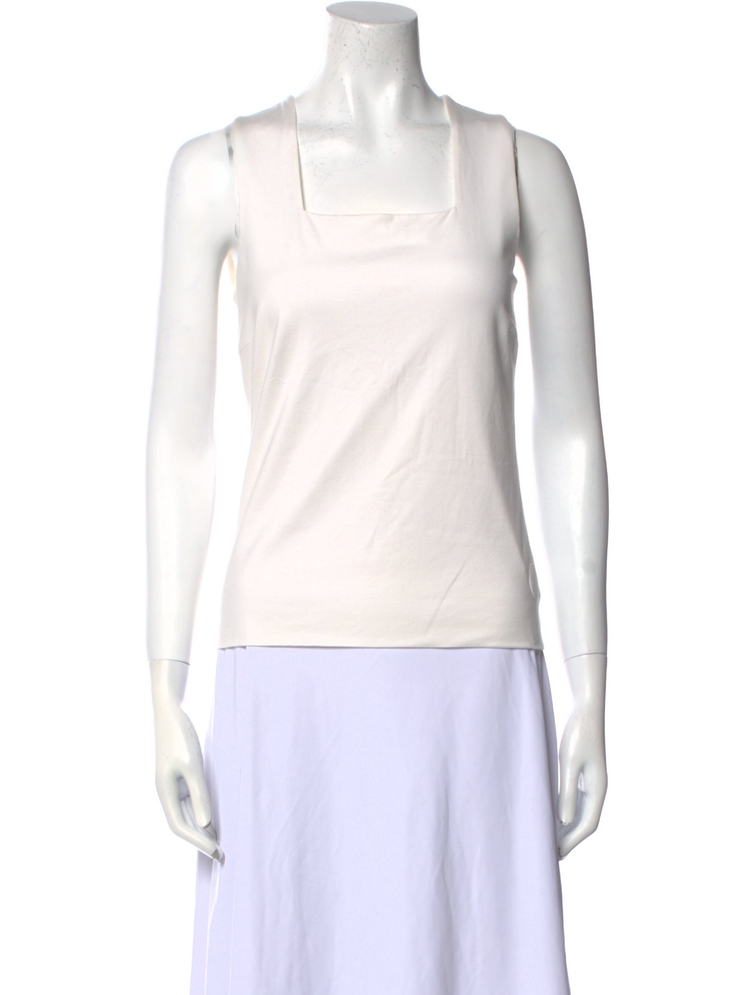 Akris Punto Square Neckline Sleeveless Top