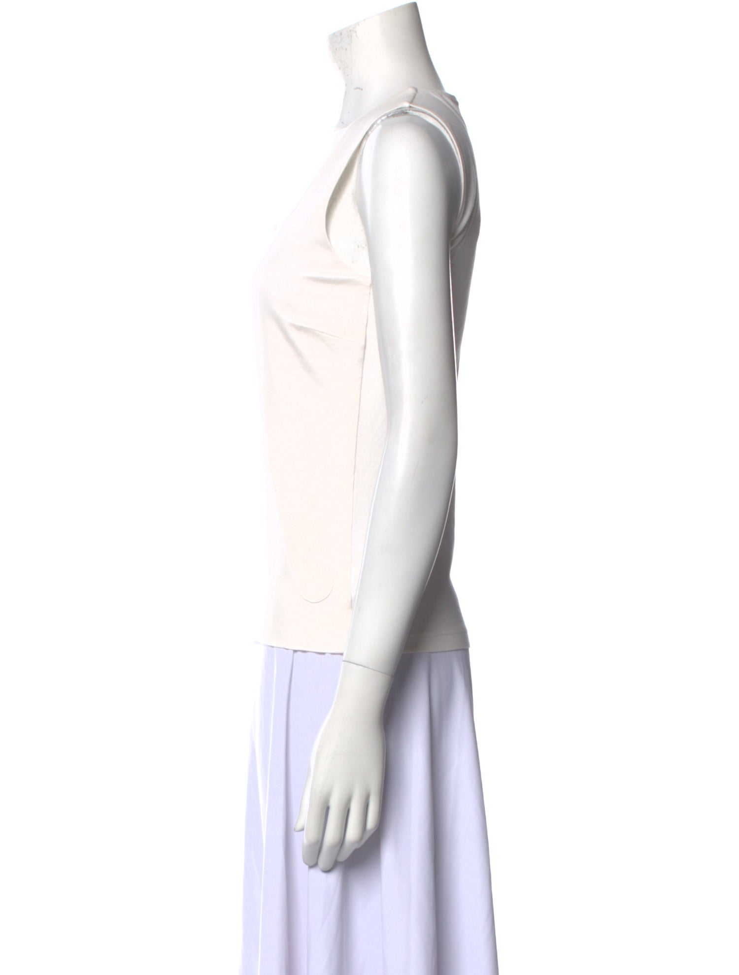 Akris Punto Square Neckline Sleeveless Top
