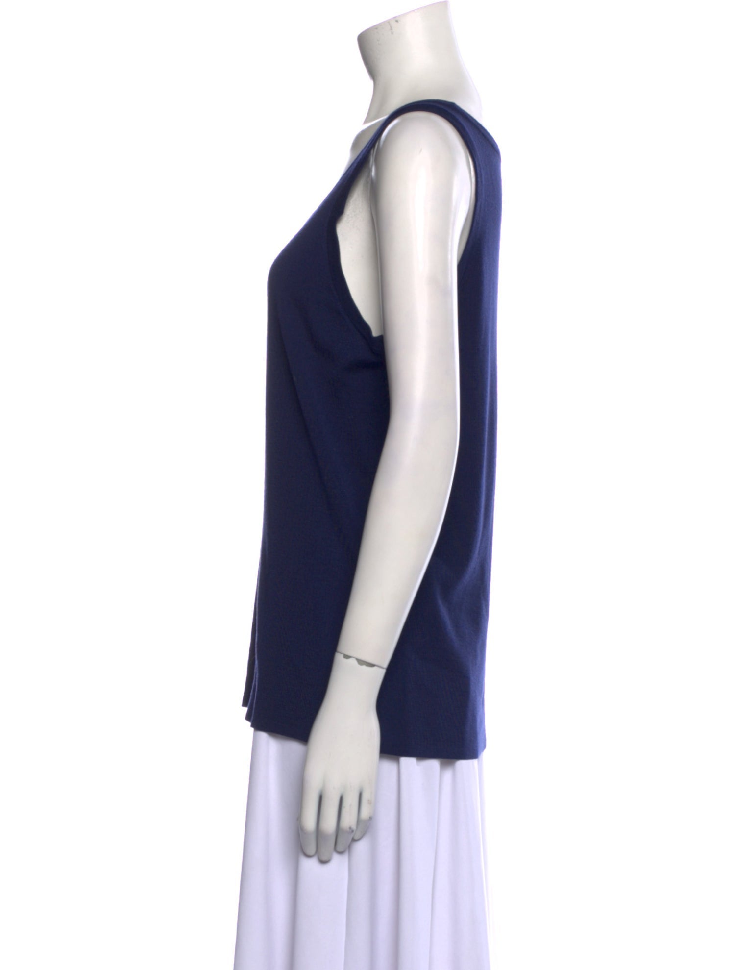 Akris Punto Wool Scoop Neck Top