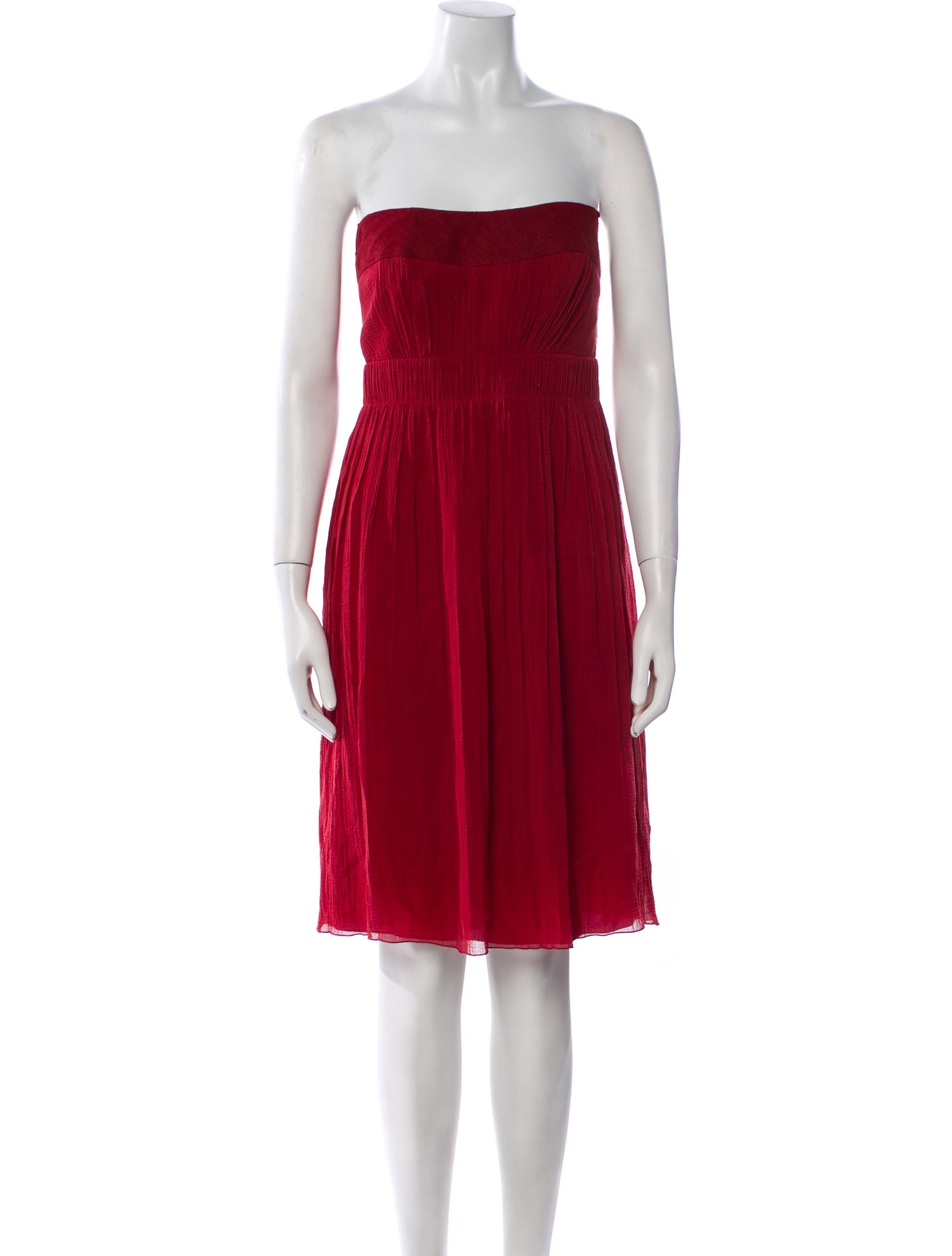 Akris Punto Strapless Mini Dress