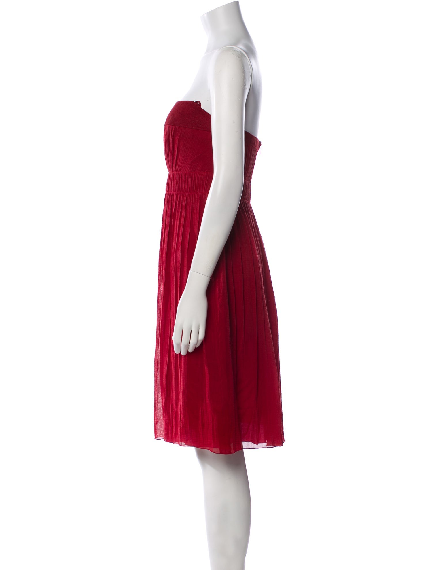 Akris Punto Strapless Mini Dress