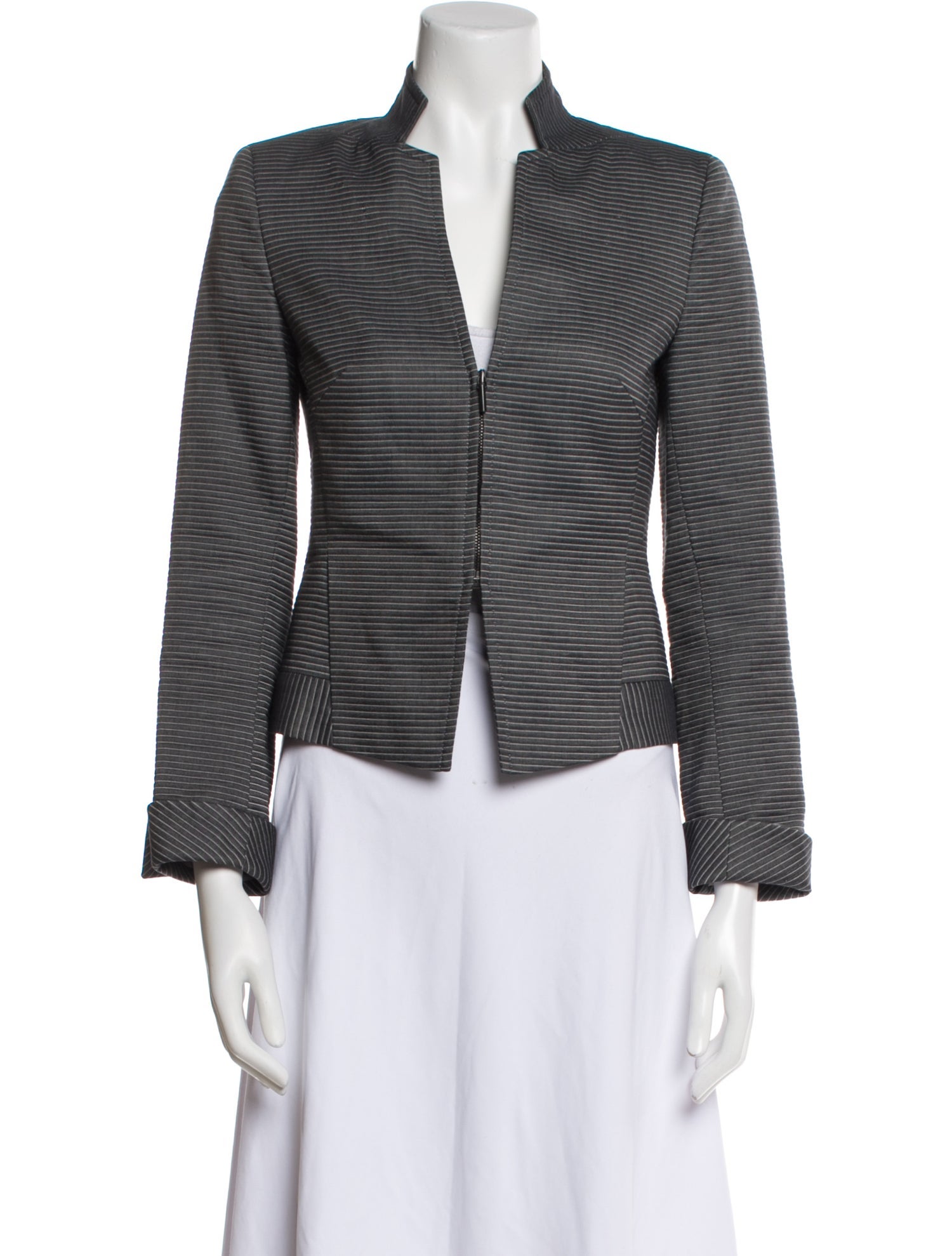 Akris x Bergdorf Goodman Striped Blazer