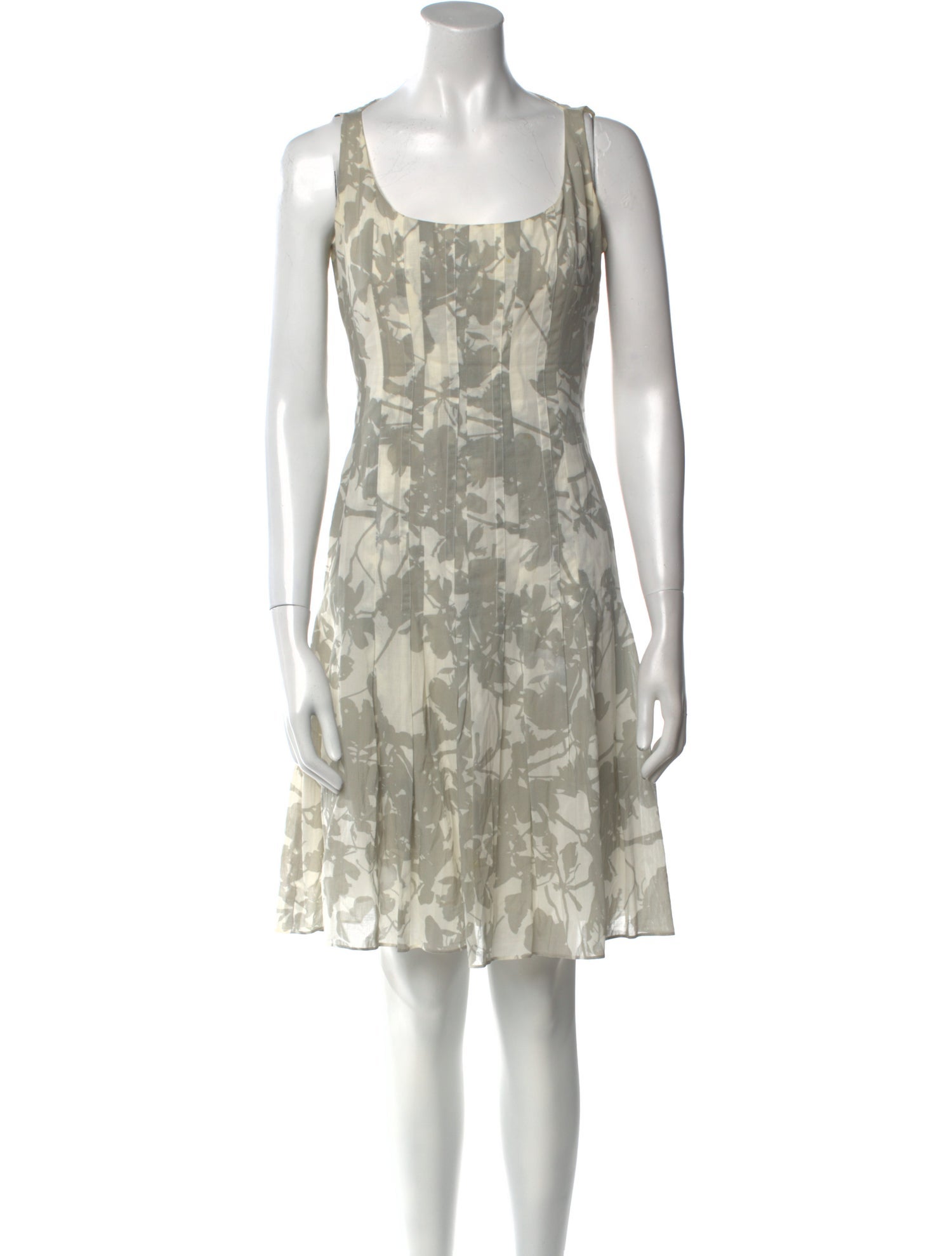 Akris Punto Floral Print Knee-Length Dress