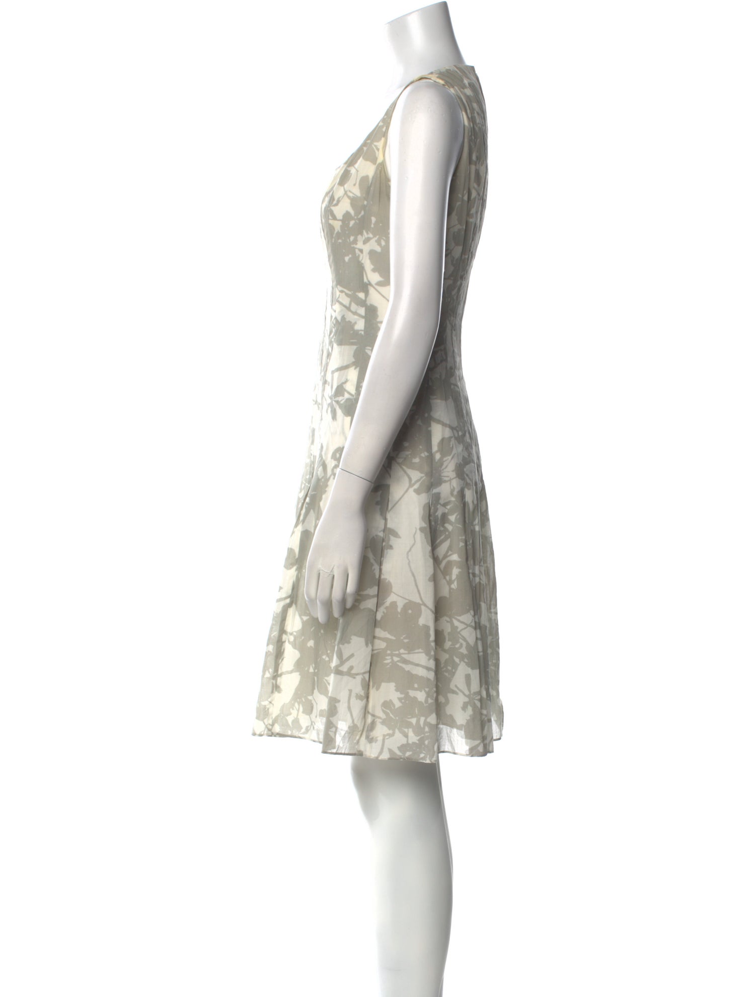 Akris Punto Floral Print Knee-Length Dress