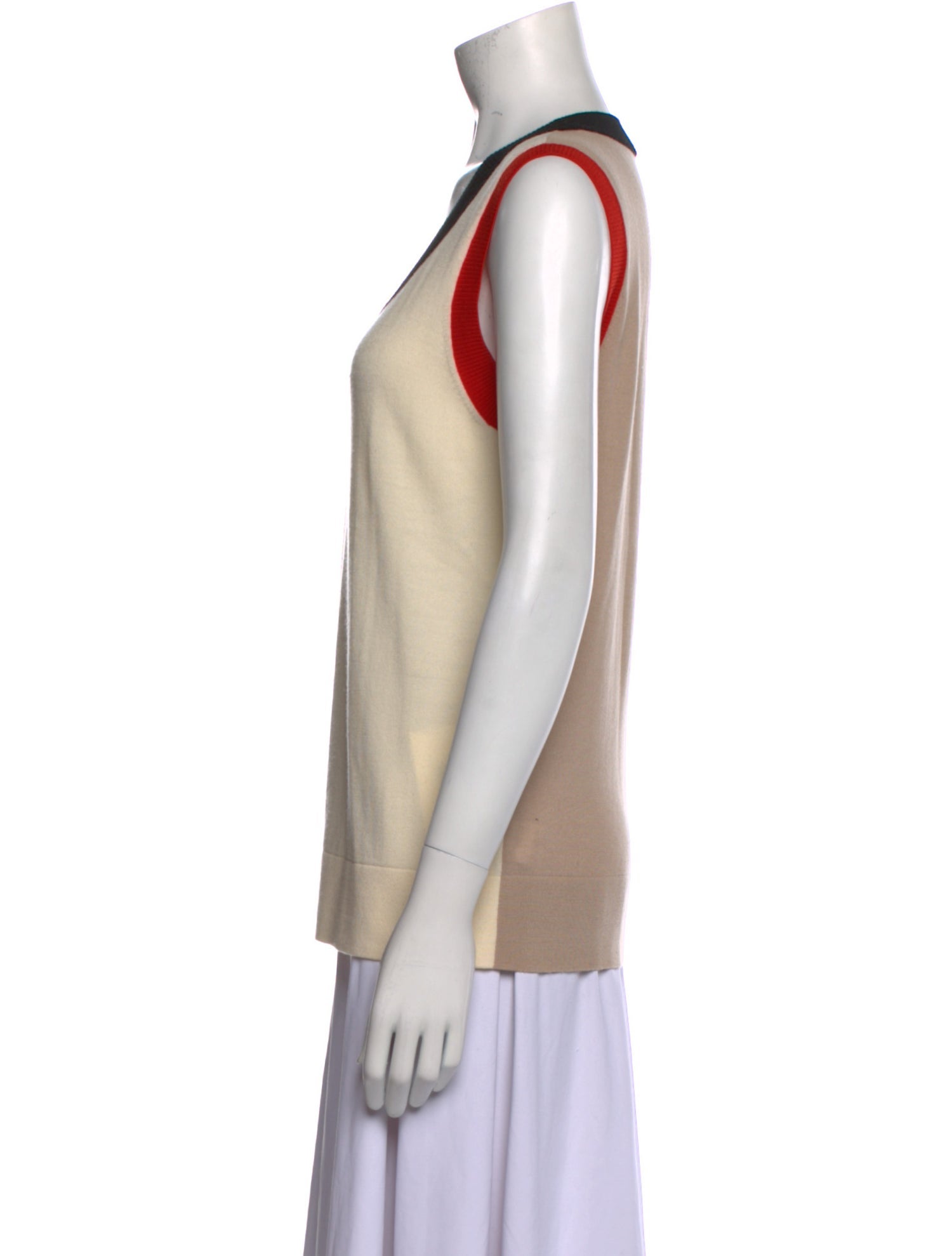 Akris Punto Virgin Wool Colorblock Pattern Sweater