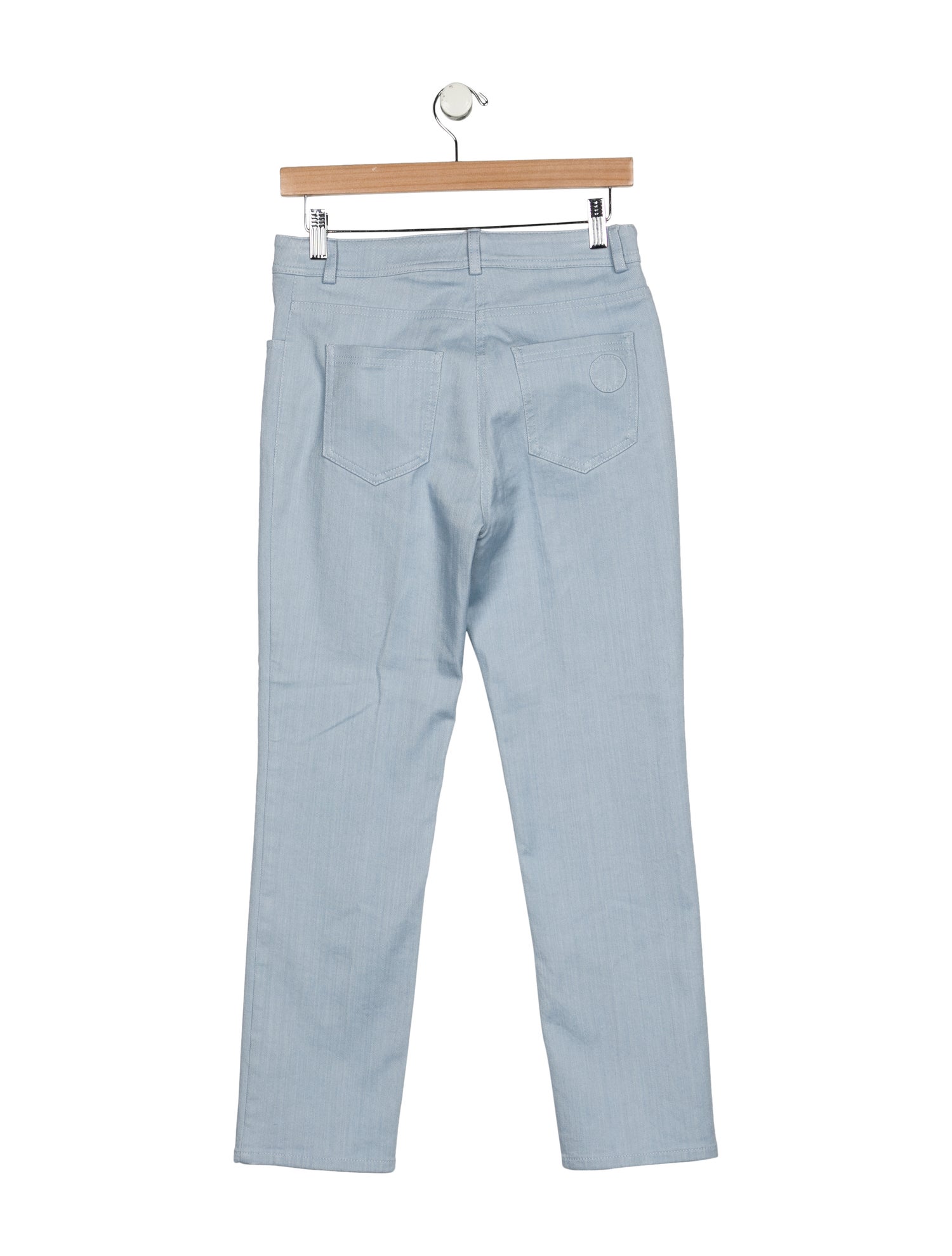 Akris Punto Mid-Rise Straight Leg Jeans