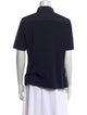 Akris Punto Short Sleeve Button-Up Top