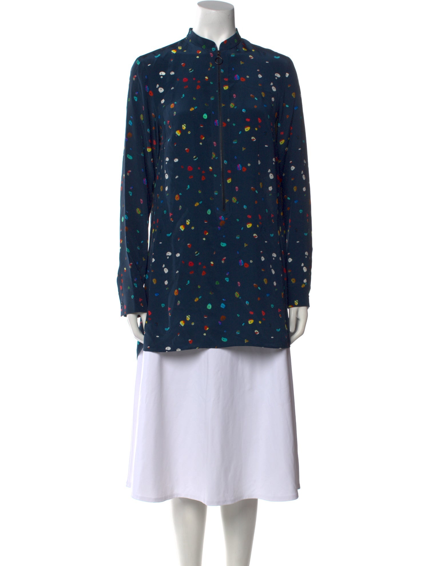 Akris Punto Silk Printed Tunic