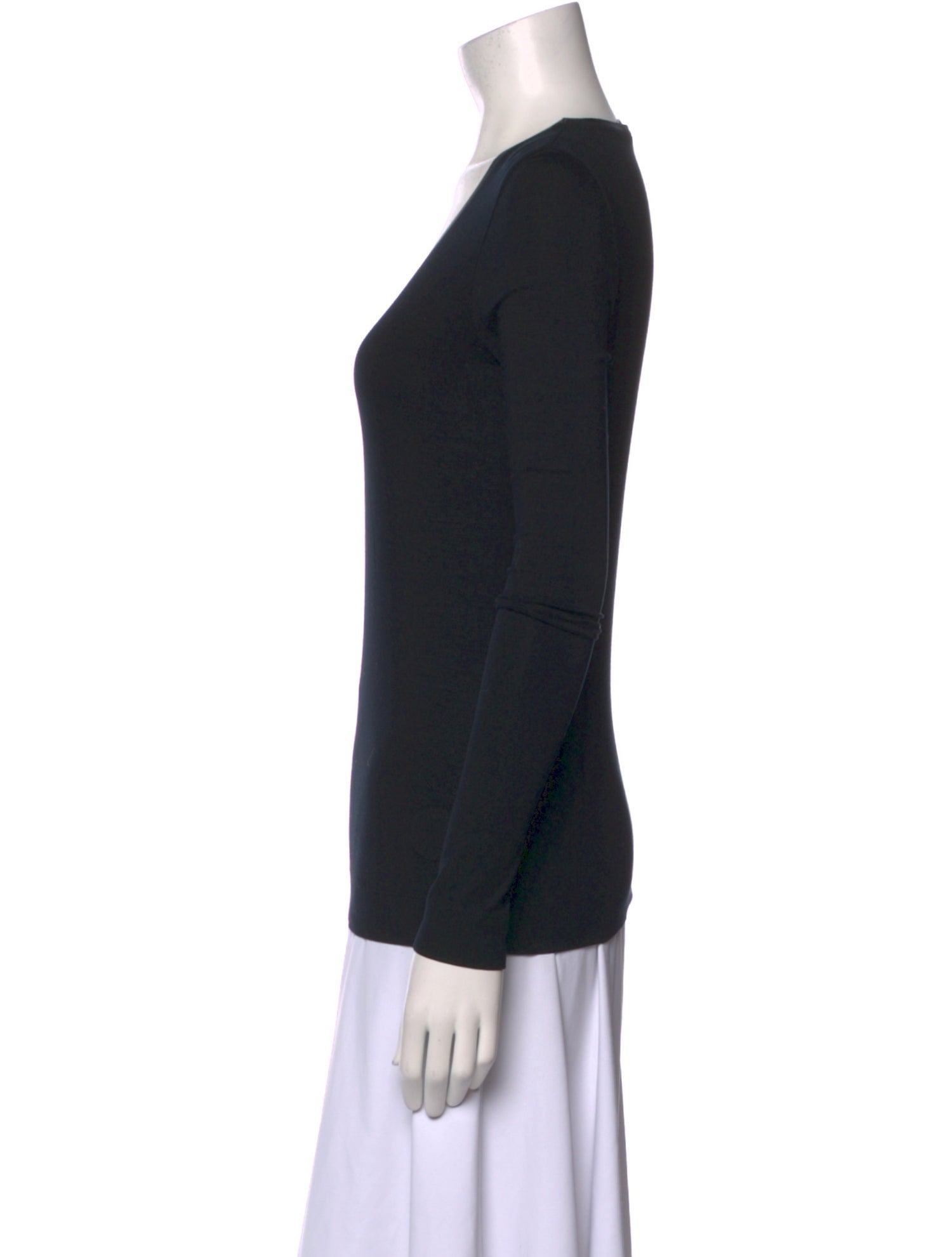 Akris Punto Scoop Neck Long Sleeve T-Shirt