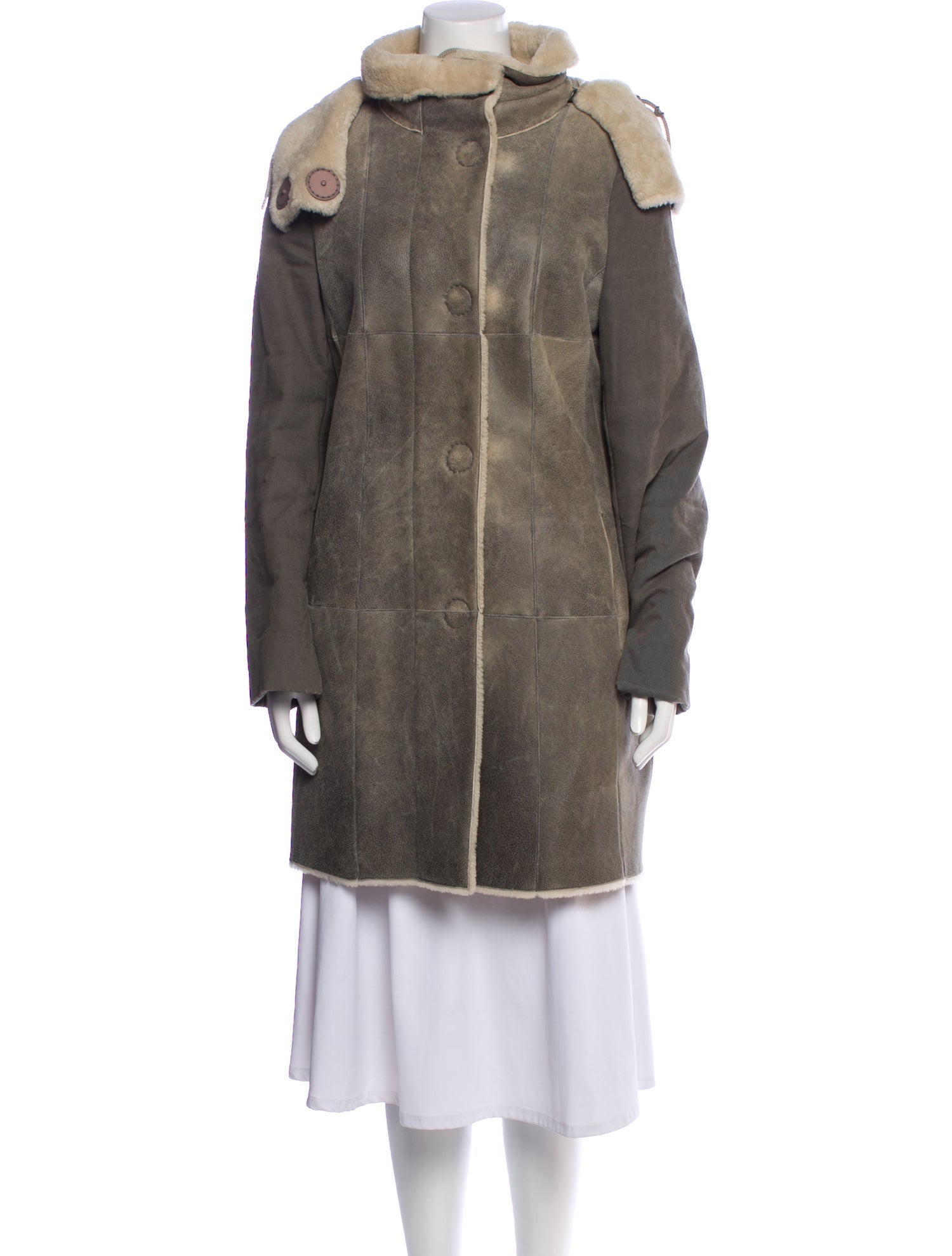 Akris Punto Leather Coat