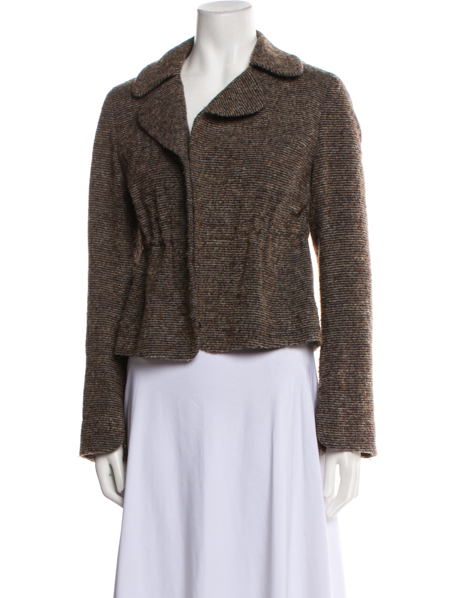 Akris Punto Wool Faux Fur Jacket