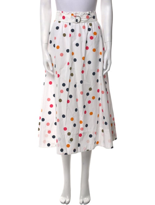 Akris Punto Polka Dot Print Midi Length Skirt