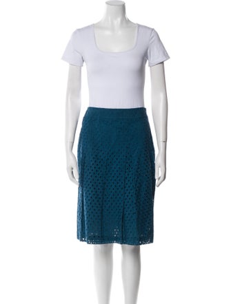 Akris Punto Embroidered Accent Skirt Set