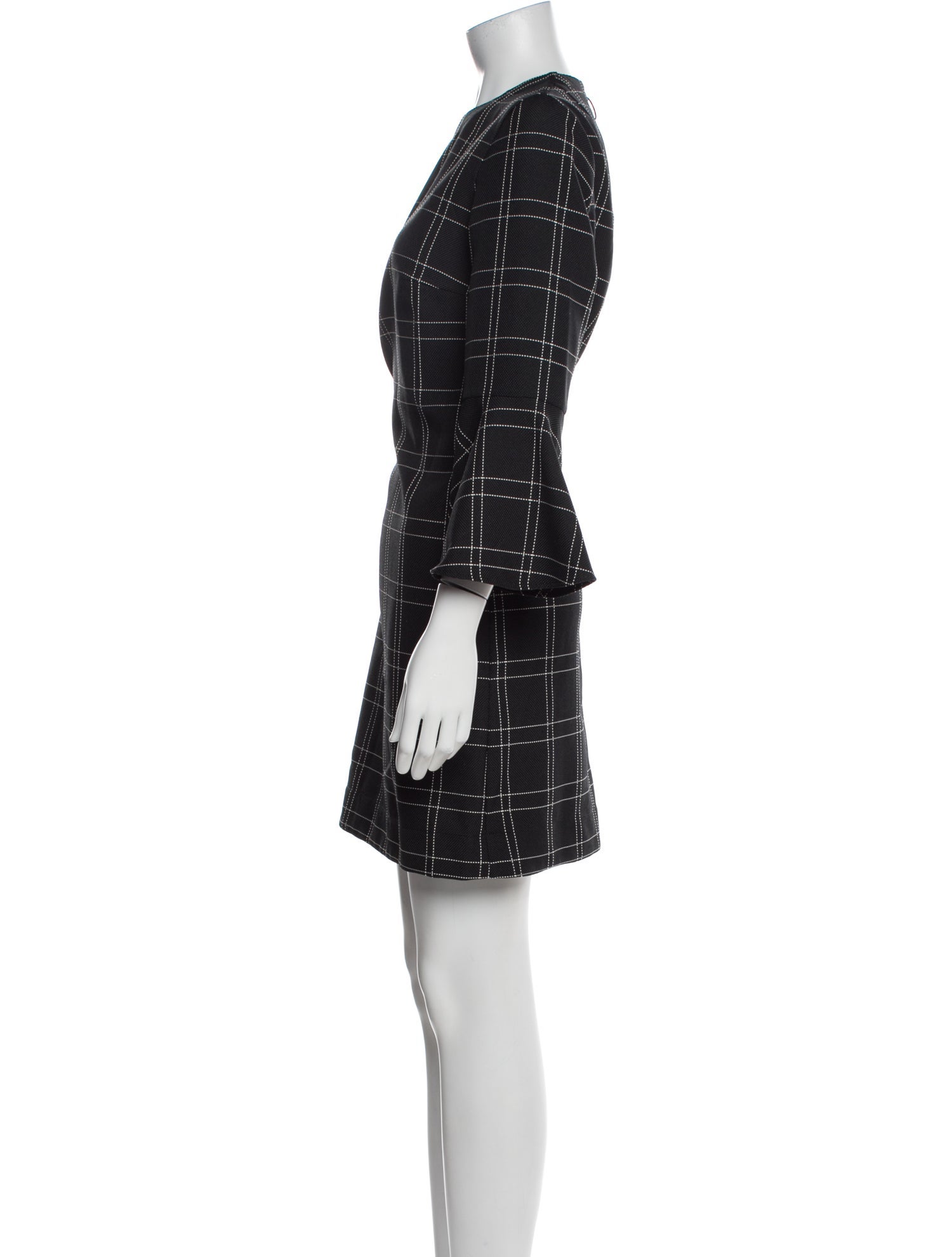 Akris Punto Plaid Print Mini Dress