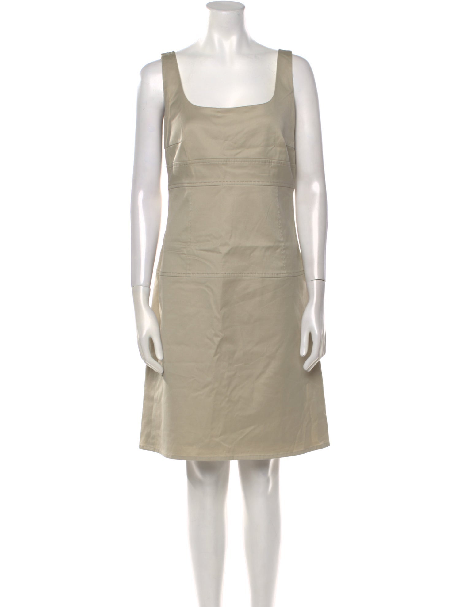 Akris Punto Square Neckline Knee-Length Dress