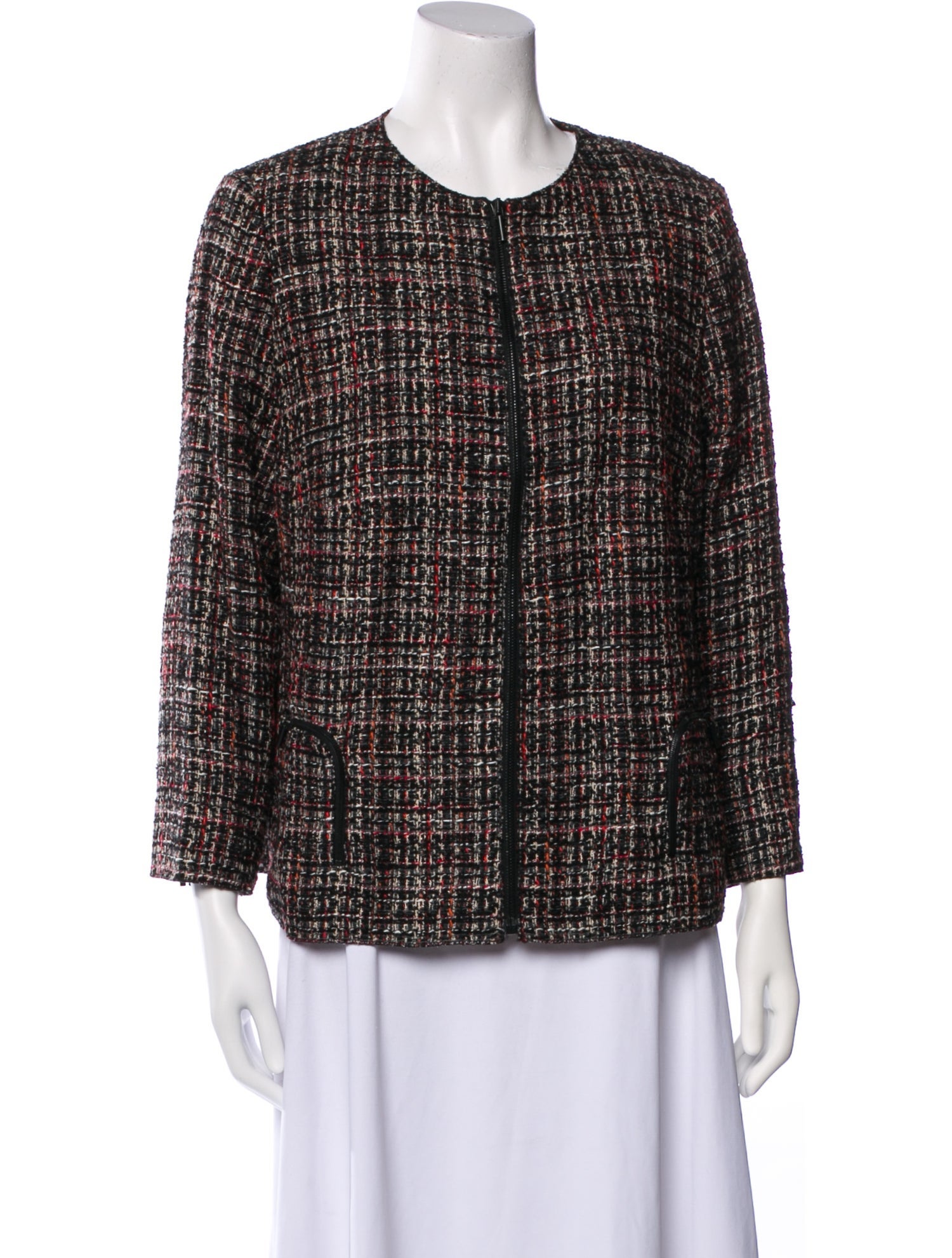 Akris Punto Wool Tweed Pattern Evening Jacket