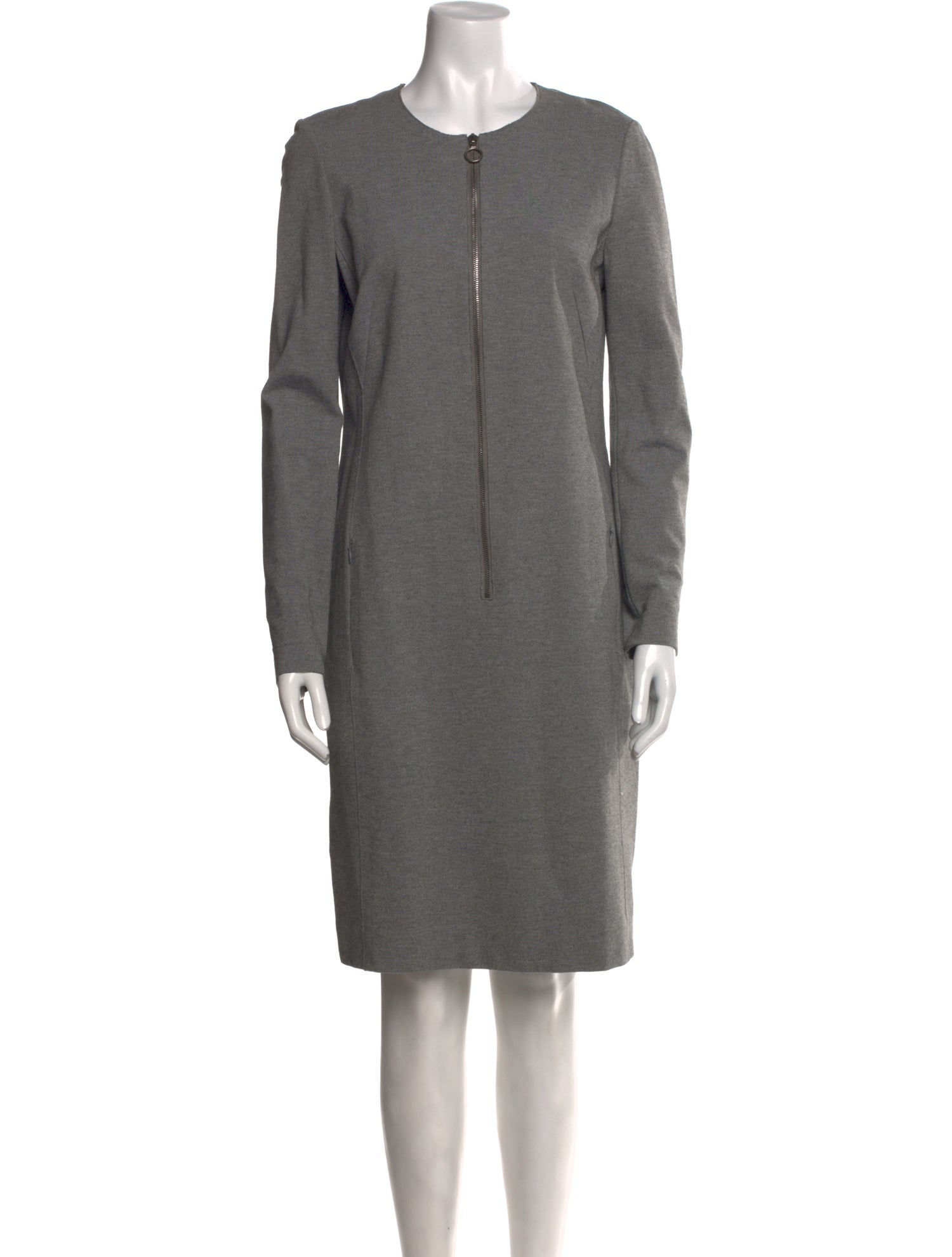 Akris Punto Crew Neck Knee-Length Dress
