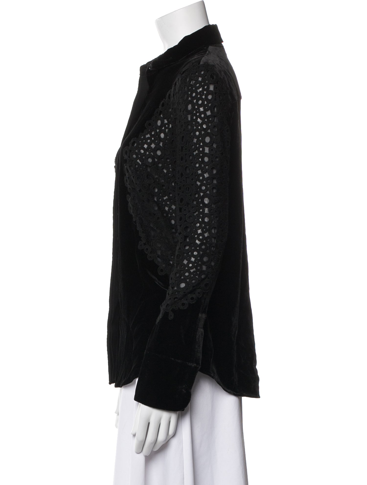 Akris Punto Long Sleeve Button-Up Top