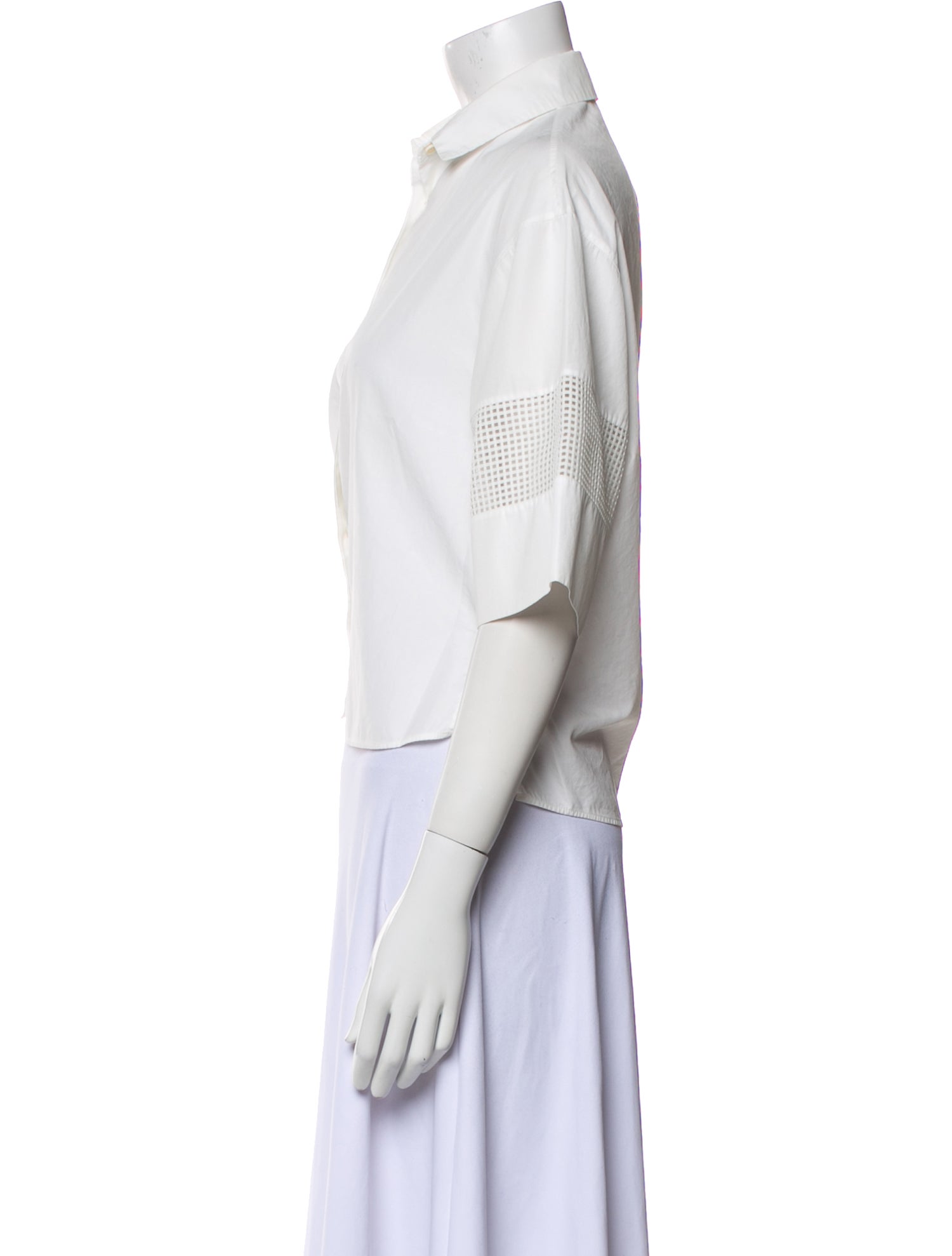 Akris Punto Three-Quarter Sleeve Crop Top