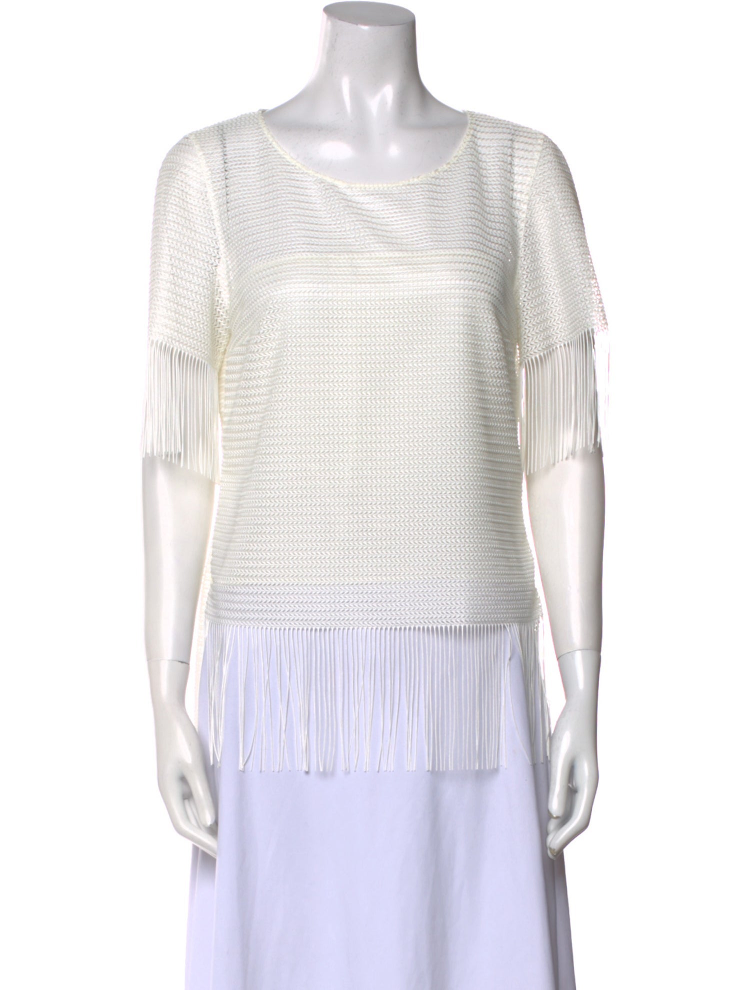 Akris Punto Scoop Neck Short Sleeve Top