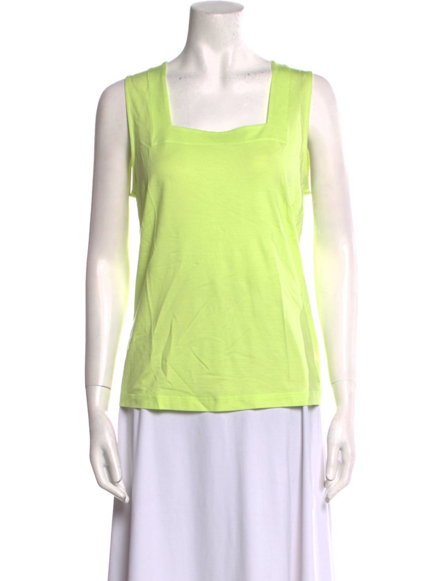 Akris Punto Square Neckline Sleeveless Top
