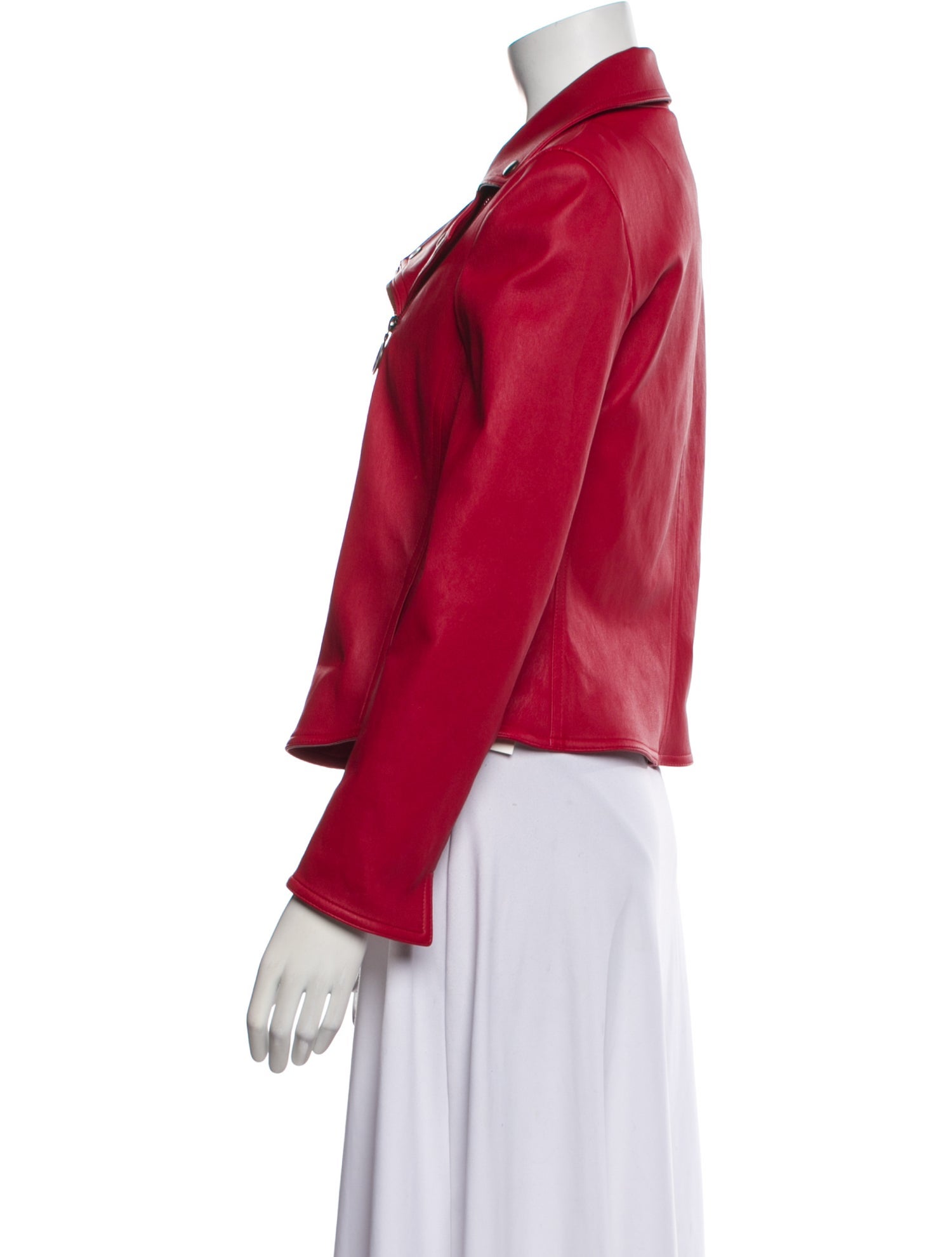 Akris Punto Lamb Leather Biker Jacket w/ Tags