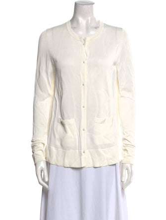 Akris Punto Long Sleeve Button-Up Top