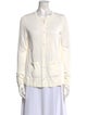 Akris Punto Long Sleeve Button-Up Top