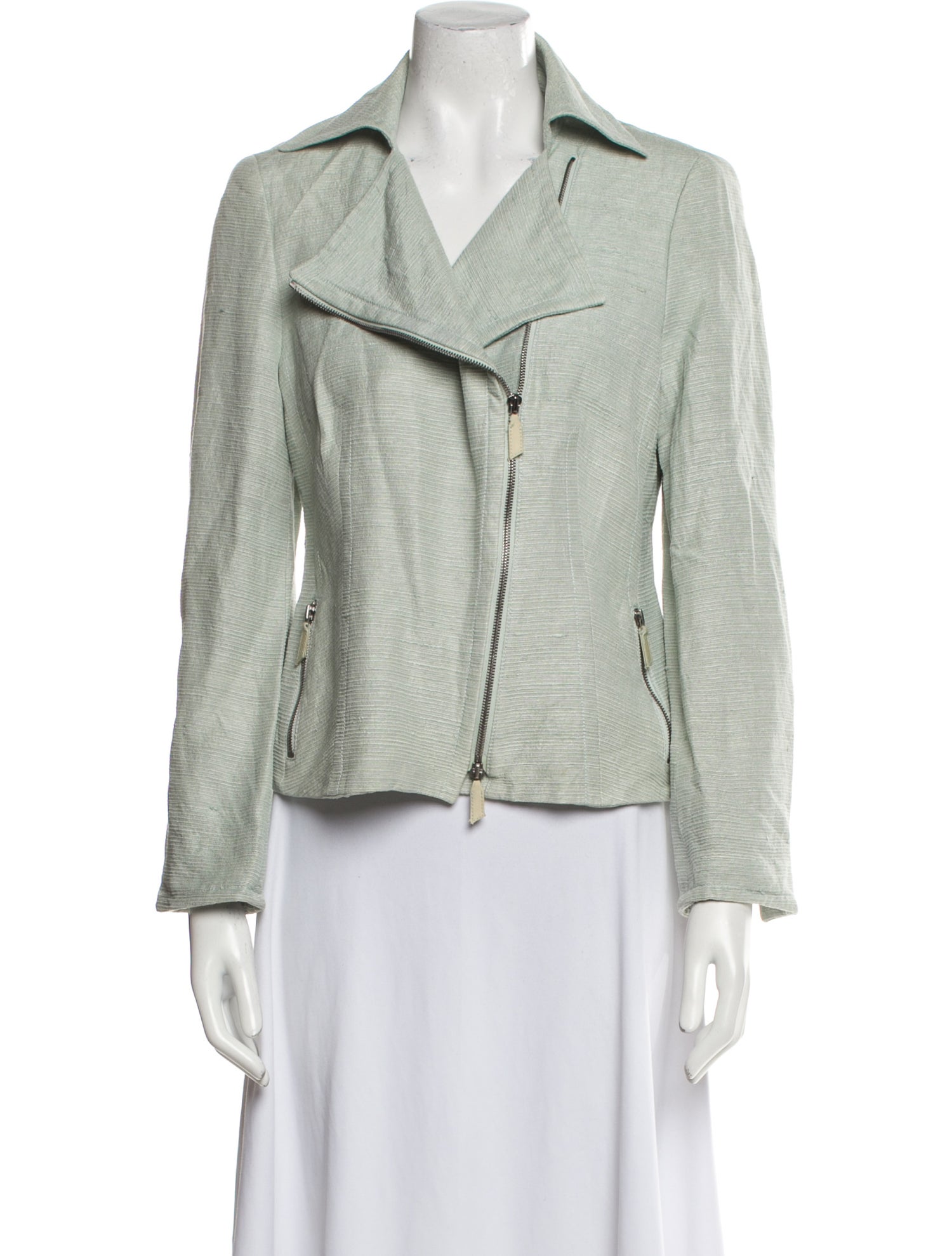 Akris Punto Silk Tweed Pattern Blazer