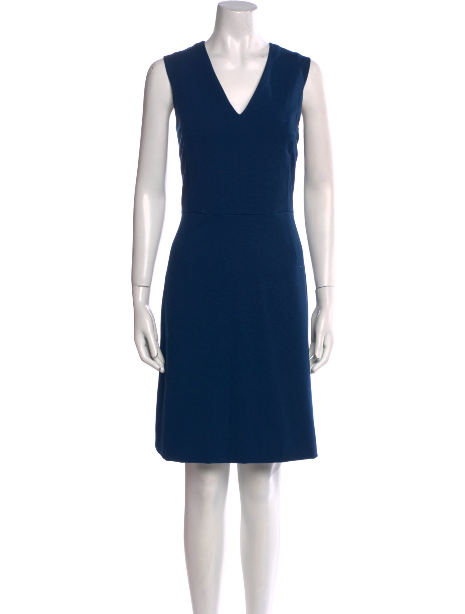 Akris Punto V-Neck Knee-Length Dress
