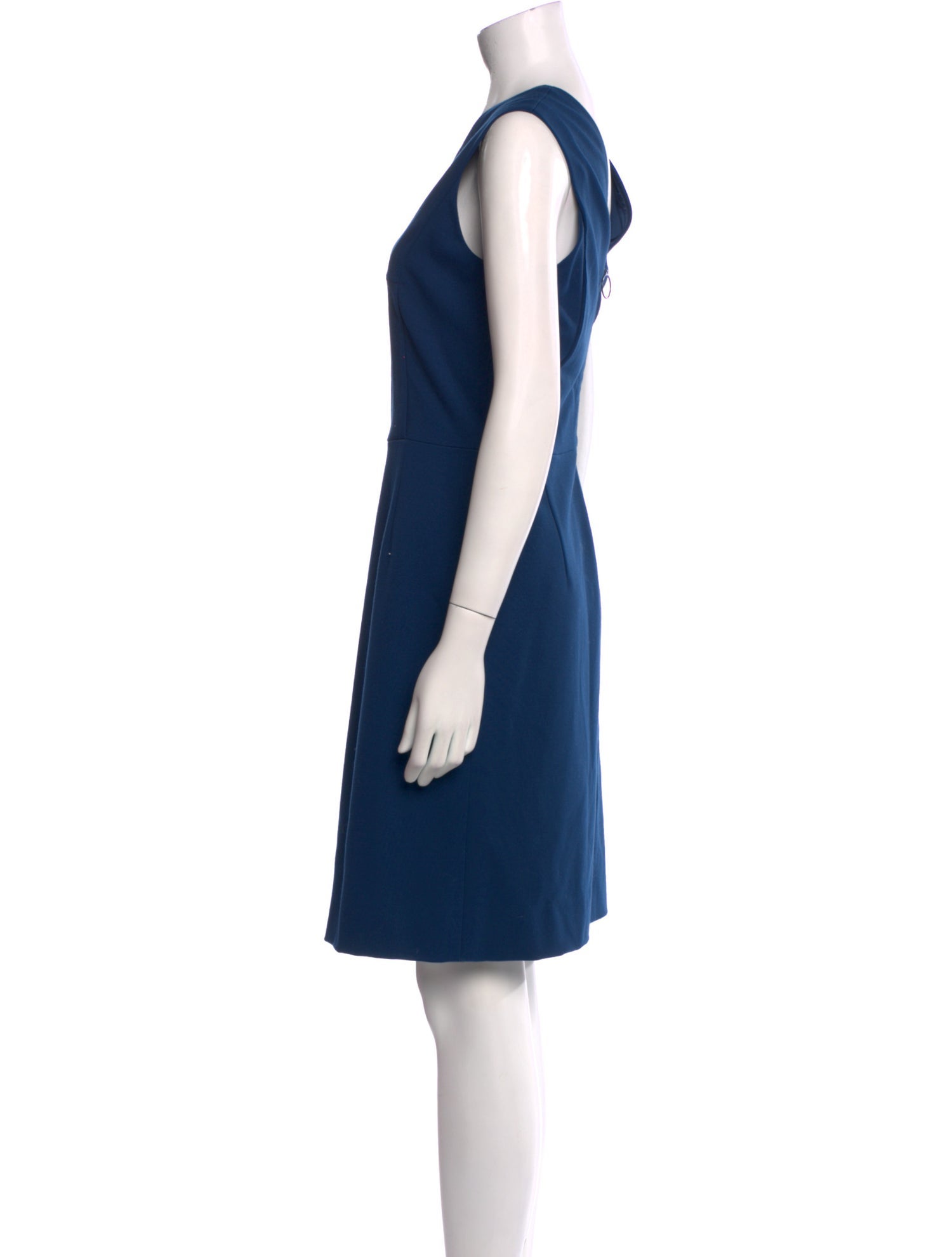 Akris Punto V-Neck Knee-Length Dress